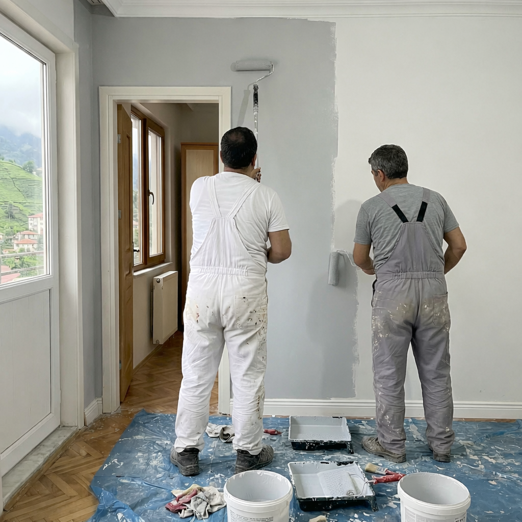 Rize boya ustası ve profesyonel iç cephe boyama